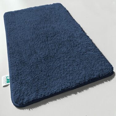 М'який килимок для ванної кімнати Casa Pura Sky Soft 80x150 см, Marineblau (морський блакитний)