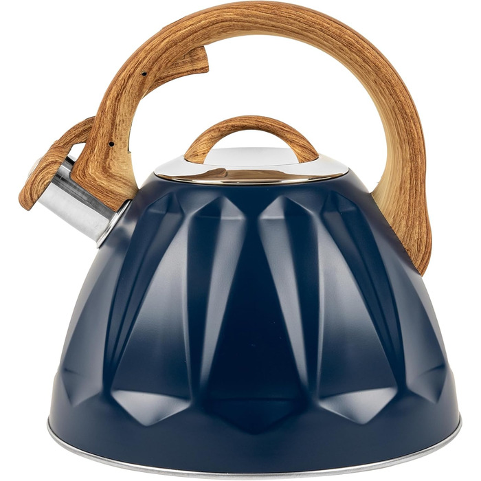 Чайник для води Karl Hausmann Induktion 3L з автоматичним свистком - нержавіюча сталь, сумісний з індукційними, газовими та електричними плитами