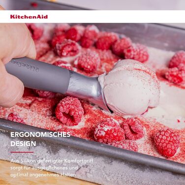 Прес для часнику KitchenAid Softgrip сірий (вугільний), з дозатором для льоду