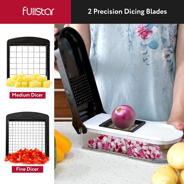 Многофункціональний овочевий слайсер-терка 10-в-1: слайсер для овочів, тертка для сиру, набір для нарізки соломкою, нарізчик для огірків, цибулі, картоплі та фруктів (білий)