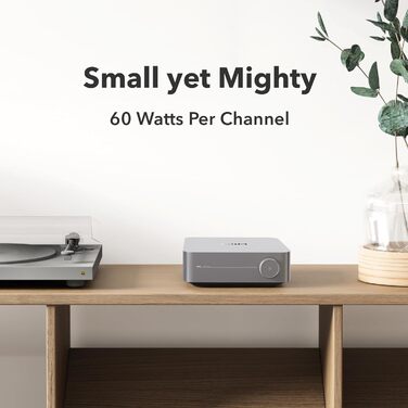 Підсилювач WiiM підсилювач Multi-Room з AirPlay 2, Chromecast, HDMI та голосовим керуванням - Space Grey