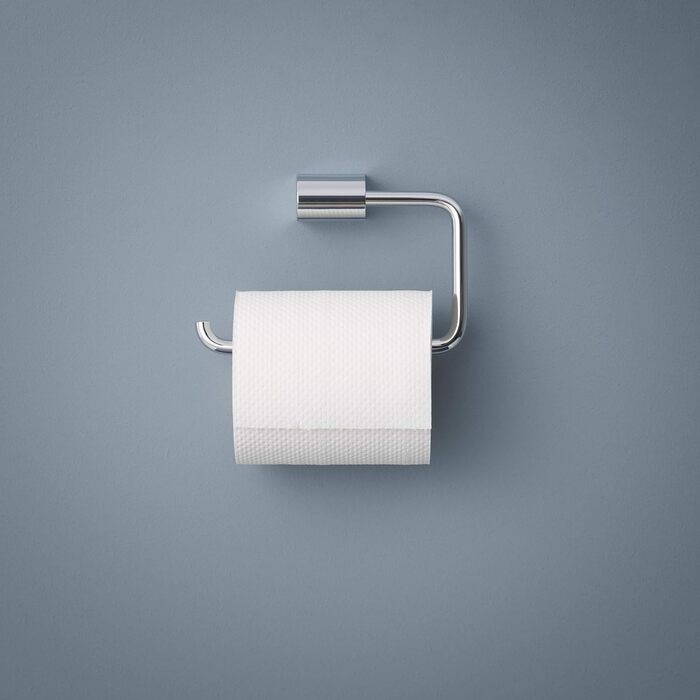 Тримач для туалетного паперу з металу, глянцевий хромований, відкритої форми, тримач для туалетного паперу для ванної кімнати та гостьового туалету, Smart.2