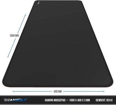 Килимок для миші TITANWOLF XXXL 1000x600 мм - великий ігровий килимок з мотивами для покращеної точності та швидкості