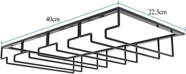 Тримач для винних келихів TentHome для підвішування, 4 ряди, в т.ч. шурупи для бару, дому, кафе, кухні