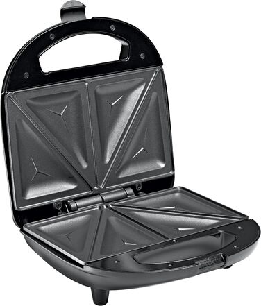 Побутова техніка SV3031 Тостер-сендвіч з квадратними тарілками, 700 Вт, нержавіюча сталь / чорний (Трикутник)