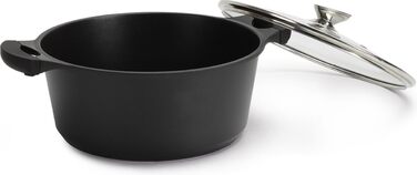 Набір посуду Royalty Line Lavica RL-ES1014M 14 предметів Rosso Borgogna - каструлі, сковороди та кришки для дому та професійної кухні