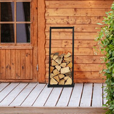 Стійка для дров Relaxdays з металу