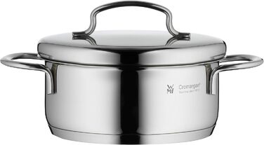 Пароварка WMF Mini з металевим кришкою 1,5л, Cromargan нержавіюча сталь, індукція, компактна, для невеликих порцій та одноосібних домогосподарств, підходить для овочів