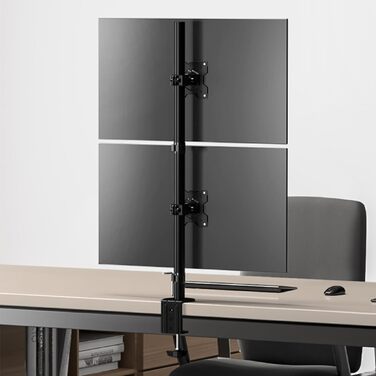 Кріплення для моніторів ONKRON D421E-B (D208E-B) - 4 монітори, 13-32 дюйми, до 8 кг, VESA, регулювання висоти, чорний