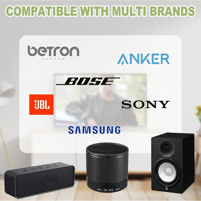 Підставка для колонок, 2 шт., сумісна з Samsung, Sony, регулюється по висоті від 73,7 до 139,7 см, для колонок до 5 кг, універсальна підставка Gekufa