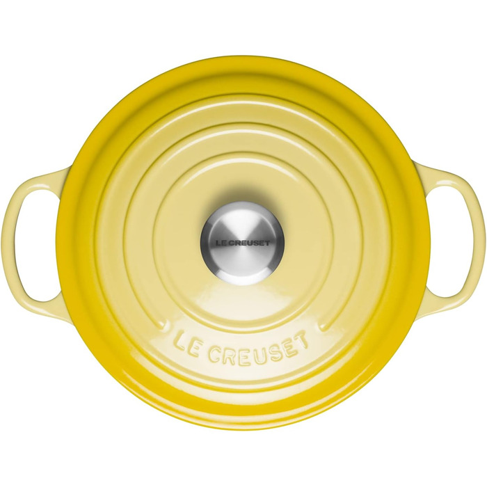 Le Creuset Signature Чавунна сковорода з кришкою, 24 см, 4.2 л, Citrus