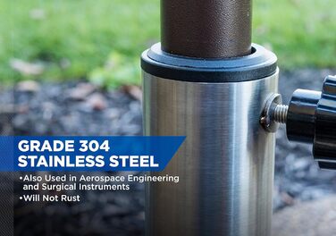 Підставка для парасольки вільного стояння, 36 кг - бронзова, порожня