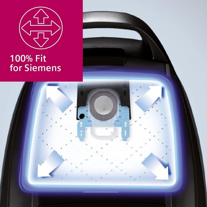 Пилсос Siemens Staubsauger Q5.0 extreme silencePower VSQ5X1230: для алергіків, з високою потужністю та гігієнічним фільтром