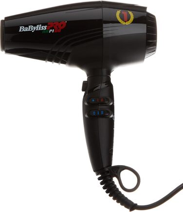 Фен Babyliss Pro BAB7000IE Rapido Ultra Light з генератором іонів, чорний