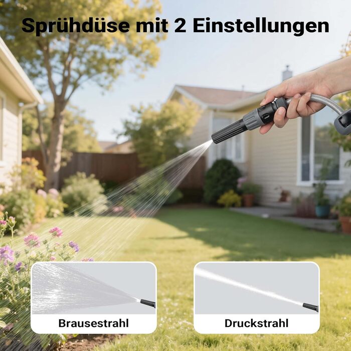 XPOtool Шланг-катушка на стіну з автозмотуванням та 15м водяного шлангу для поливу саду