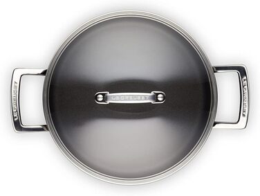Каструля Fleischtopf Le Creuset з антипригарним покриттям, Ø 24 см, для всіх типів плит (включно з індукцією), антрацит/срібло