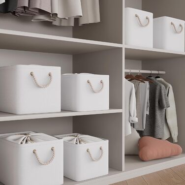 OUTBROS Коробки для зберігання (3 шт.) 33x23x20 см, тканинні, з шнурком та ручкою, складні