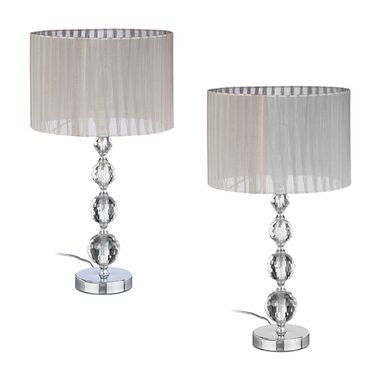 Настільна лампа Relaxdays з кришталевим ефектом, набір 2 шт.