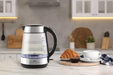Електричний чайник ETA Crystela II 1.7л, 2200 Вт, STRIX, автоматичне відключення, підсвітка