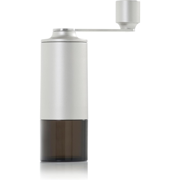 Кавомолка ручна AdHoc MC13 Moro з керамічним жорном CeraCutXL та DirectDrive | Для еспресо, фільтра та френч-прес (Світло-сіра)