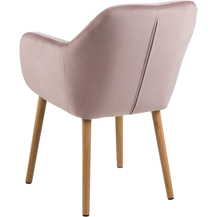 AC Design Furniture Стілець для їдальні Wendy, 57x61x83 см, Флаконно-зелений/Дуб, Велюр/Дуб