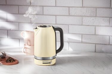 Електричний чайник KitchenAid з регулюванням температури 50-100°C, 1.7L, кремовий колір