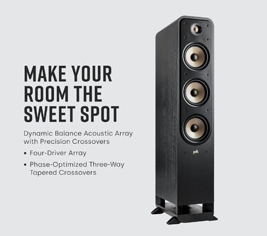 Підлогова акустика Polk Audio Signature Elite ES60 HiFi, Hi-Res, Dolby Atmos/DTSX, SIGS60ELBK, Білий