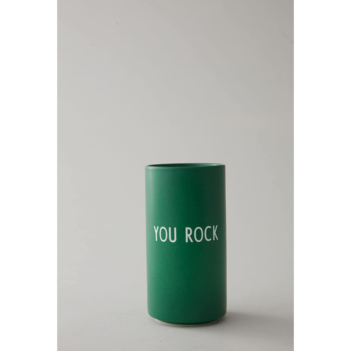 Улюблена Ваза Design Letters, любов-декоративна ваза з різними функціями в модних кольорах, аксесуари продаються окремо, можна мити в посудомийній машині, Висота 11 см x діаметр 5,5 см. (Трава зелена)