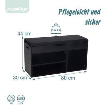 Сховище для взуття Relaxdays з місцем для зберігання