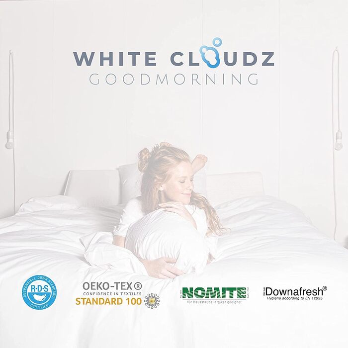 Пухова ковдра White Cloudz Graz 140x220 см - Зима (260x240 см, Warmth Class 1 - Легкий)