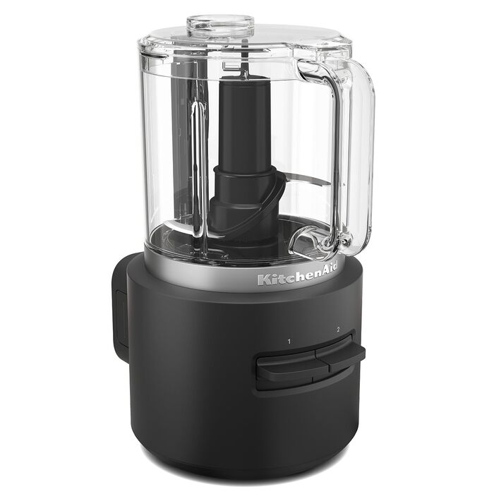 Блендер заглибний KitchenAid Go Cordless бездротовий, 1л, з чашею BPA-free, вінчиком та подрібнювачем, захист від подряпин, сталеві леза, чорний