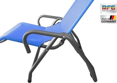 Лежак для басейну та сауни MFG, 3', антрацитовий/блакитний