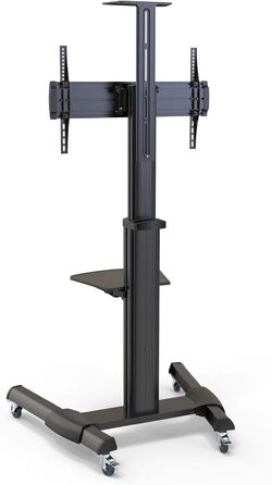 Підставка для телевізора Conecto TV Stand з роликами, регульована по висоті, поворотна, 37-70 дюймів, чорна, модель LM-FS02G