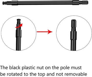 Карниз для душових штор Raoot чорний L-подібний регульований кут нахилу шторки для душу дриль або без свердління, включаючи кільця для штор для душу (92-122x92-122CM)