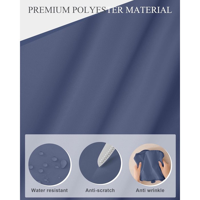 Набір органайзерів для подорожей Anjing (10 предметів), водонепроникні пакувальні куби для валізи, компактний набір для зберігання речей у дорогу, темно-синій