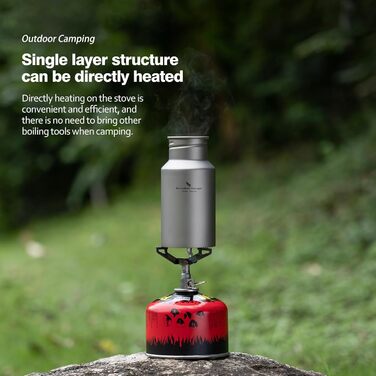 Фляга для води iBasingo Titan 750ml - Металева, для туризму, спорту та відпочинку