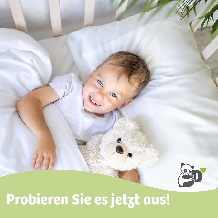 Дитяча подушка Dilamababy 40x60 см - ергономічна, з регульованою висотою, з волокнами, преміум-бавовна Percal, гіпоалергенна, антимікробова, для прання