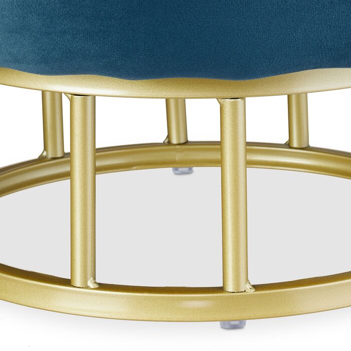 Relaxdays М'який пуф з місцем для зберігання