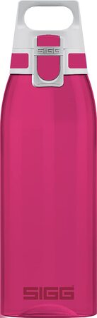 Пляшка для пиття з антрациту загального кольору SIGG (1 л), що не містить забруднюючих речовин і герметична, легка і стійка до руйнування пляшка для пиття з тритану, (Berry, одноразова)