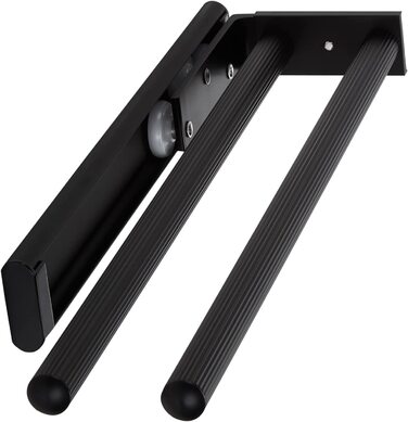 Тримач для рушників SOTECH TED з алюмінію, чорний матовий, 2-х секційний, телескопічний, 325-487 мм