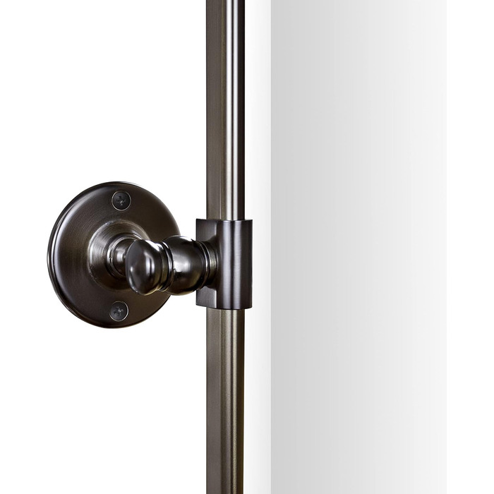 Дзеркало для ванної кімнати TEHOME 61x50.8 см, поворотне, матовий чорний, прямокутне, з металевим каркасом