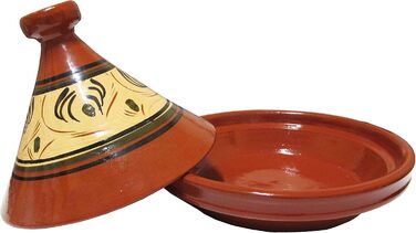 Тажин марокканський Tanger, глазурований, Ø 26 см, для 2-3 осіб - каструля для приготування, преміум-якість, для всіх типів плит та духовки