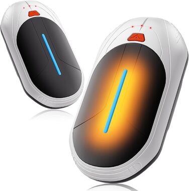 Електричні грілки для рук 2 шт., 6000mAh, ультратонкі, перезаряджувані, портативні, для кемпінгу, спорту, подарунок на Новий рік