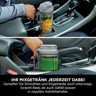 Портативний блендер Ninja Blast Max BC251EULD (сріблястий) – 570 мл, акумуляторний, для смузі та протеїнових коктейлів