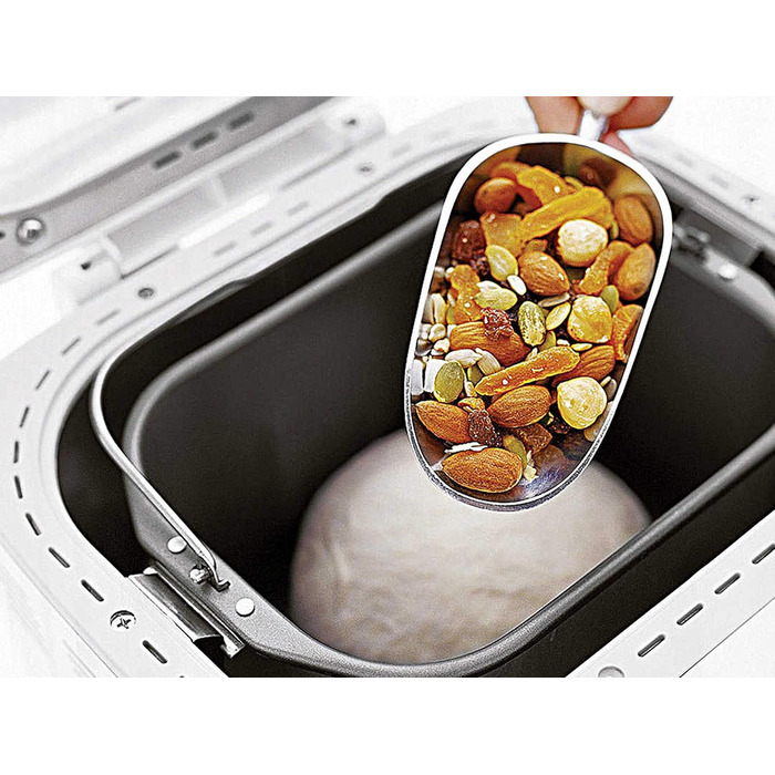 Хлібопекарська машина BEPER з антипригарним контейнером з ABS пластику, біла