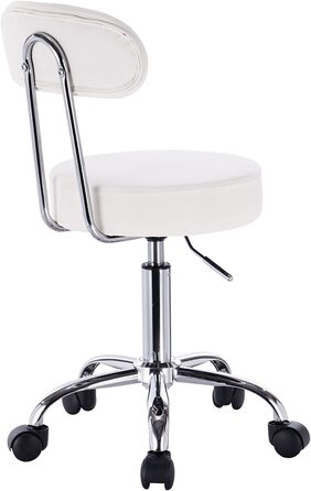 Робочий стілець WOLTU обертовий стілець для інвалідних колясок обертовий стілець офісне крісло Hokcer з регульованою по висоті спинкою білий bh34ws-1