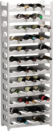 Стеллаж для вина ARTECSIS з пластику, 72 пляшки, для HoReCa, модульний, сірий