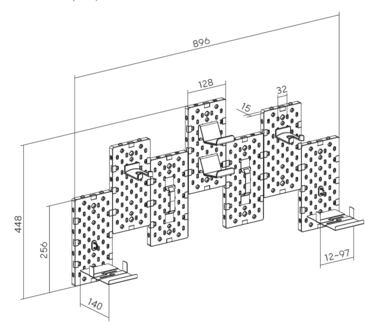 Настінна дошка-органайзер OfficePro WO1080B Black/Red