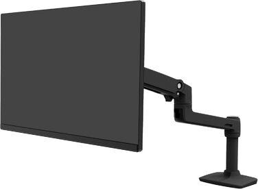 Кріплення для монітора Ergotron LX чорного кольору, кріплення на стіл – кріплення для монітора з запатентованою технологією CF для моніторів до 34 дюймів, 3.2–11.3 кг та стандартом VESA. Чорний LX кріплення матовий чорний