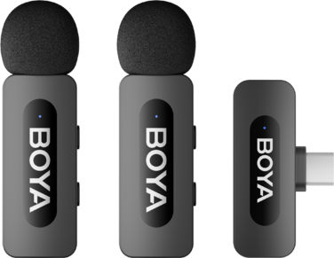 Бездротовий петличний мікрофон BOYA BY-V20 Type-C Black
